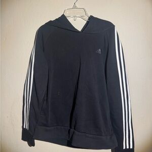 Adidas Black and White Sweatshirt Classic Athletic Design